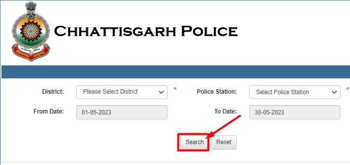 Chhattisgarh Police FIR Register Online 